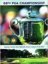 2006 PGA Championship Medinah golf tournament program Tiger Woods wins major #12 picture