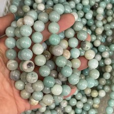 10pcs Natural Amazonite Stone Bracelet Gemstone Healing  Size 10mm picture