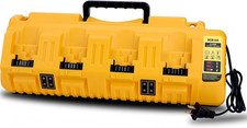 4-Port Fast Charging Station Compatible with Dewalt 60V, 20V, 12V Batteries | DC picture