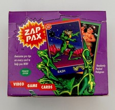 1992 Zap Pax Video Game Trading Cards Box 36 Sealed Packs - Premiere Edition picture