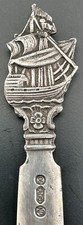 Vintage GERO Georg Nilsson Dutch 90 Silverplate Letter Opener Netherlands Boat picture