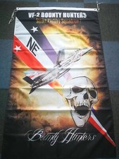 USN VF-2 Bounty Hunters 3x5 ft Single-Sided Flag Banner VFA-2 F-14 Tomcat picture