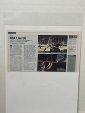 NBA Live 06 video game review magazine article print ad wall art Ephemera picture