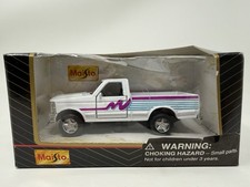 Vintage Maisto 1:46 White FORD F SERIES PICKUP TRUCK Pull Back Action Toy picture