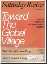 SATURDAY REVIEW Communications Satellites Isaac Asimov Sig Mickelson 10/24 1970 picture