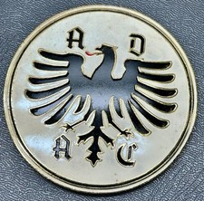 ADAC Authentic Metal German Enameled Car Grill Metal Badge Made In Spain picture