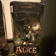American McGee's Alice White Rabbit Figure In Box, rare Black Rabbit version  picture