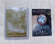 2015 Cryptozoic Hobbit Desolation of Smaug Bilbo 1/1 Yellow Printing Plate picture