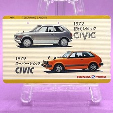Honda Civic 1972 1979 Phone Card 1990s Civic historical comparison Honda Japan picture