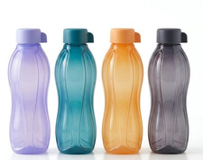 Tupperware Water Bottle 16oz/500ml with Liquid Tight Seals- set of4-Multi colors picture