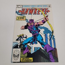 Hawkeye 1 Marvel Comic Book Limited Series Sept 1983 Mockingbird Mark Gruenwald picture