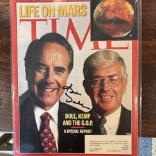 August 19, 1996 TIME Magazine- Senator Bob Dole Signed picture