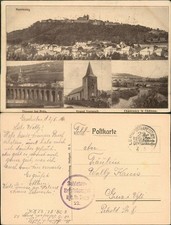 CPA Montmedy Montmédy 4 picture cityscapes 1916 used field postmark picture