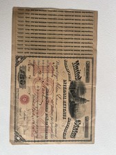 1884 Retail Dealer in Malt Liquors Special Tax Stamp With All Coupons Attached  picture