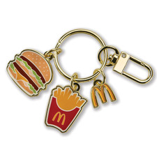 McDonald's Big Mac Fries Arches Charm Keychain - NEW picture