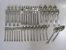 42 Pcs Barclay Geneve VAN CORTLAND Stainless Flatware Service for 8+ picture