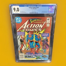 ACTION COMICS #534 CGC 9.0 AIR WAVE BACK UP STORY MARVEL COMICS 1982 Superman picture