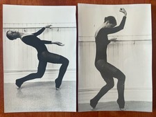 Lot of 2 Vtg Found Photo Ballet Dancer Ballerina Dancing Photos 6 x 4 each picture