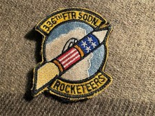 USAF Pilot Flight Suit Squadron Patch ~ 336th TFS  F-4 era  w/ Period Hook Loop picture