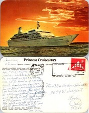 Charlotte Amalie  Princess Cruises Island Princess Norwegian Ship Postcard 72344 picture