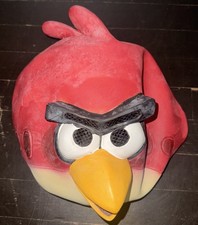 Official Rovio Angry Birds Halloween Mask Costume Latex Red Angry Bird 2012 picture