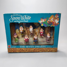 1990s Mattel Walt Disney's Snow White & Seven Dwarfs PVC Figures Model 5184 READ picture