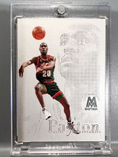 Rare 1998 99 Skybox Molten Metal Heavy Metal Fusion Gary Payton Super Sonics Par picture