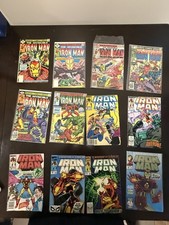 Invincible Iron Man 12 Comic Lot #104-290 Marvel Bronze Copper Age picture
