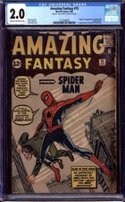 AMAZING FANTASY #15 CGC 2.0 CR/OW PAGES // ORIGIN + 1ST APPEARANCE OF SPIDER-MAN picture