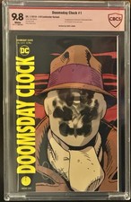 Watchmen Doomsday Clock 1 / 3-D Variant CBCS 9.8 Signed Geoff Johns / DC 2018 picture