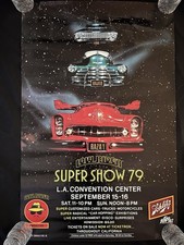 Vintage 1979 Lowrider Magazine LA Super Show Poster Car Schlitz Beer Impala RARE picture