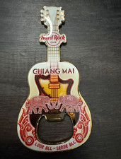 Hard Rock Cafe Chiang Mai Guitar Bottle Opener Pin 