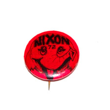 1972 RICHARD NIXON campaign pin pinback button political president election picture