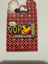 Vintage 2004 Disney Pin Mickey Mouse Pop Century Resort Logo WDW Retro Pop Art picture