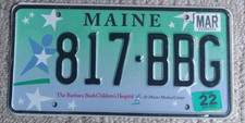 2022 Maine License Plate 817-BBG - The Barbara Bush Children's Hospital picture