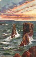 Picturesque Pembroke Wales Stacks, St. Govan'S OLD PHOTO picture