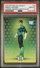2007 RITTENHOUSE DC LEGACY GREEN LANTERN LEGENDARY HEROES LENTICULAR #L5 PSA 10 picture