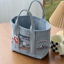 2025 New Starbucks Snoopy Tote Bag Shoulder Bag WHITE/GREEN Color-Free Shipping picture