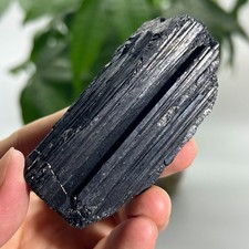 131g Rough Natural Black Tourmaline Quartz Crystal Mineral Specimen Healing picture