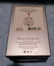 Reed & Barton Dated 2020 Silver-Plated Holly Sleigh Bell Christmas Ornament NIB picture