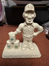 Vintage Cast Iron Advertising Figure for Pioneer Chemical Sales picture