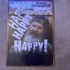 Duck Dynasty-Happy Happy Happy`2013`A & E Hit Tv Show-Metal Sign`New`Free To US picture