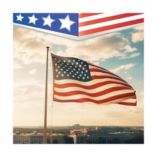 Tradder 12x18ft Large American Flag Waterproof Outdoor Flag picture