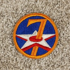 Vintage 7th Army Airforce Patch WWII Original Insignia US Military  picture