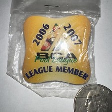 2006-2007 BCA Pool League Member Lapel Hat Pin picture