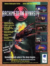 1996 Archimedean Dynasty PC Original Advertisement / Retro Promo v1 picture