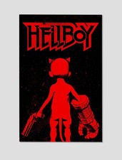 Hellboy 2019 Red Silhouette Movie Poster Giclee Print Poster 11x17 Wall Art picture