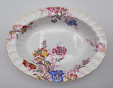 Spode Chelsea Garden Mustard Trim Oval Vegetable Bowl 9 3/4