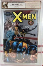 💥 PGX 9.8 ADAM KUBERT SIGNED X-MEN #1 MARVEL COLLECTIBLE CLASSICS CHROMIUM cgc picture