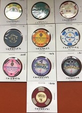 10 PUERTO RICO CASINO CLOSEOUT LOT #6 CASINO CHIPS NO DUPLICATES $20 picture